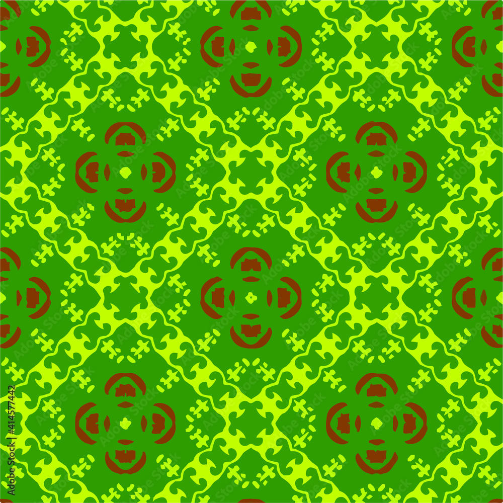 Seamless pattern with multicolored shapes. Seamless pattern with multicolored shapes.