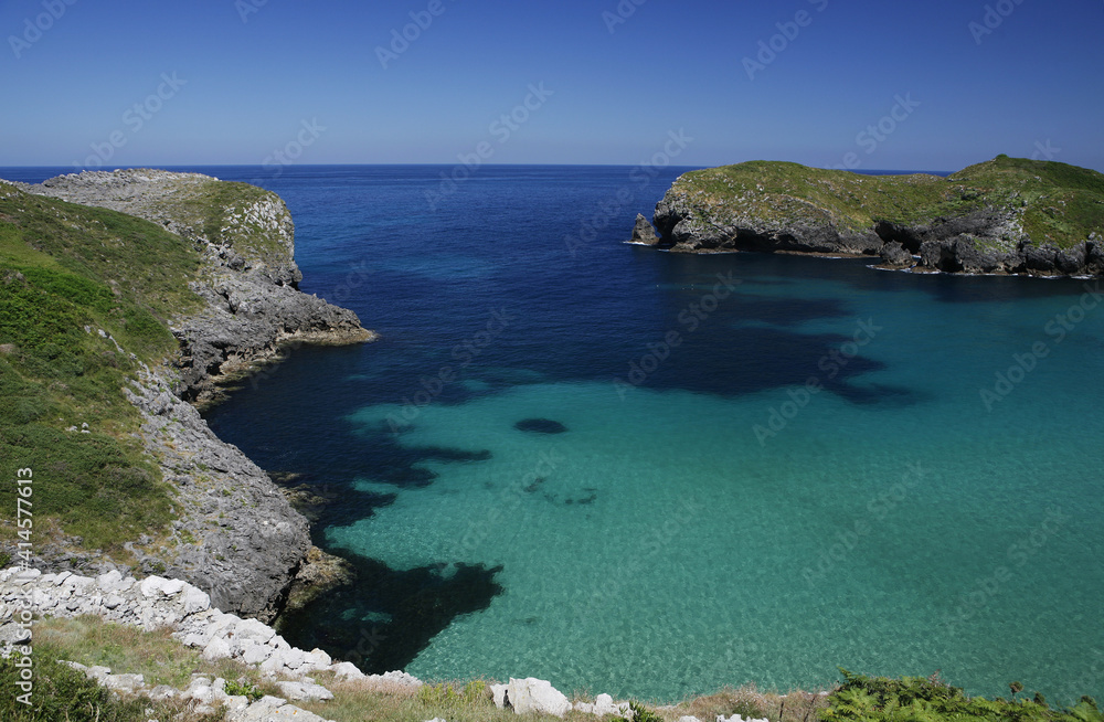 Atlantic Atlantic Coast Northern Spain Spain Costa Verde Asturias Blue Sea Turquoise Rocky Coast