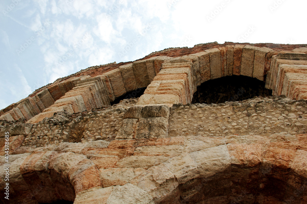 Verona, Amphitheater, Partial View, Italy Verona, Amphitheater, Partial View, Italy
