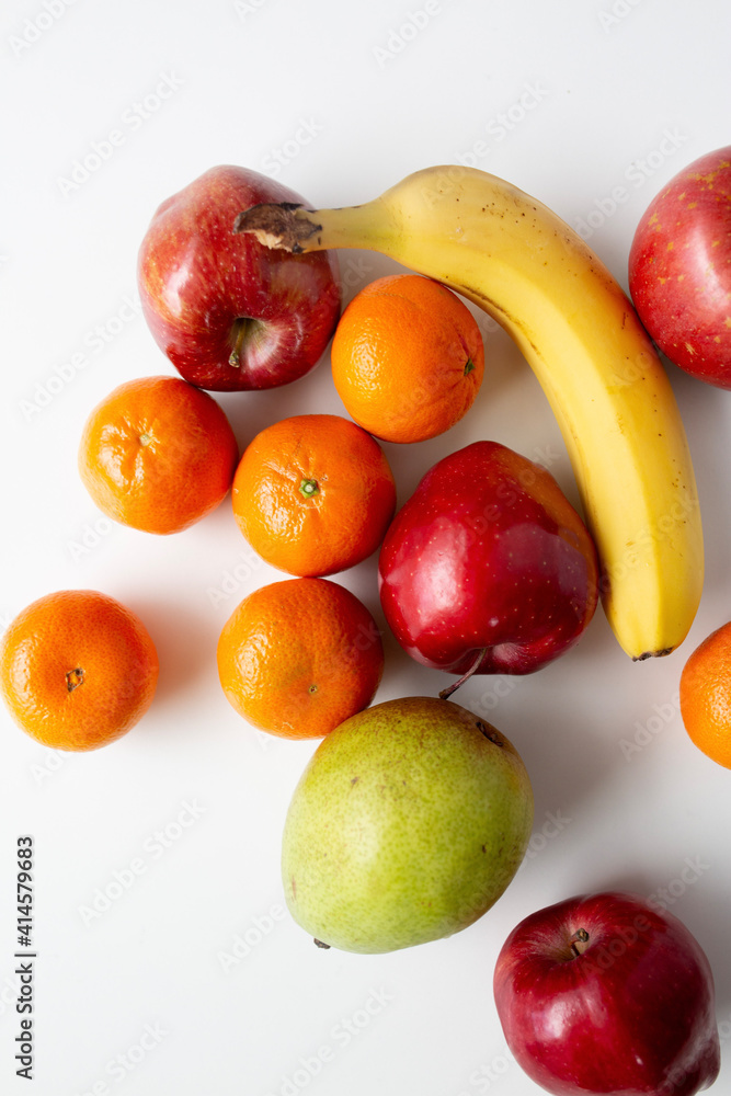 pear, apple, banan, and orange pear, apple, banan, and orange