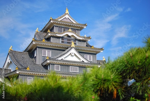 Okayama Castle also known as  crow castle  One of the tourism location in Okayama Prefecture  Japan.