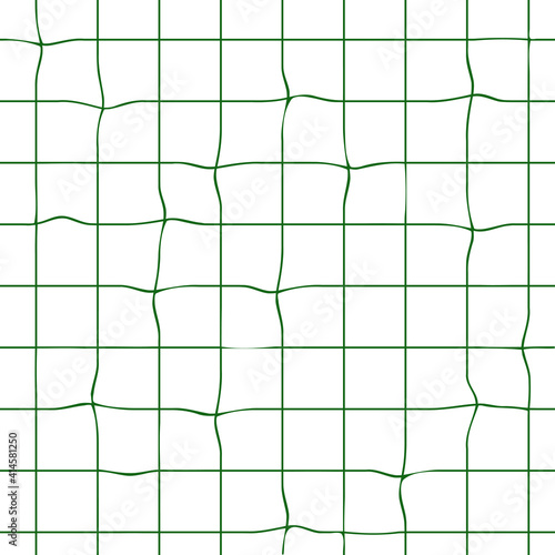 Vector illustration of a blank sheet of paper in a box with distortions and irregularities. Seamless pattern on a white background.