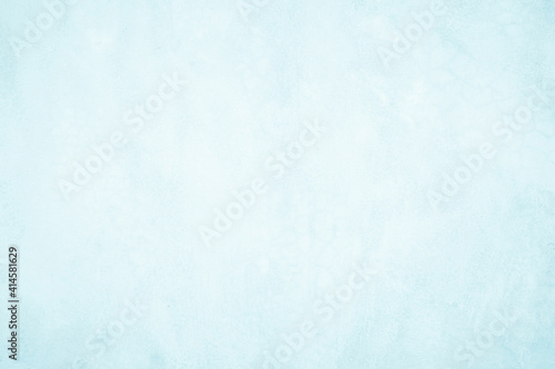 Pastel Blue and White concrete stone texture for background in summer wallpaper. Cement and sand wall of tone vintage. Concrete abstract wall of light cyan color, cement texture mint green for design.