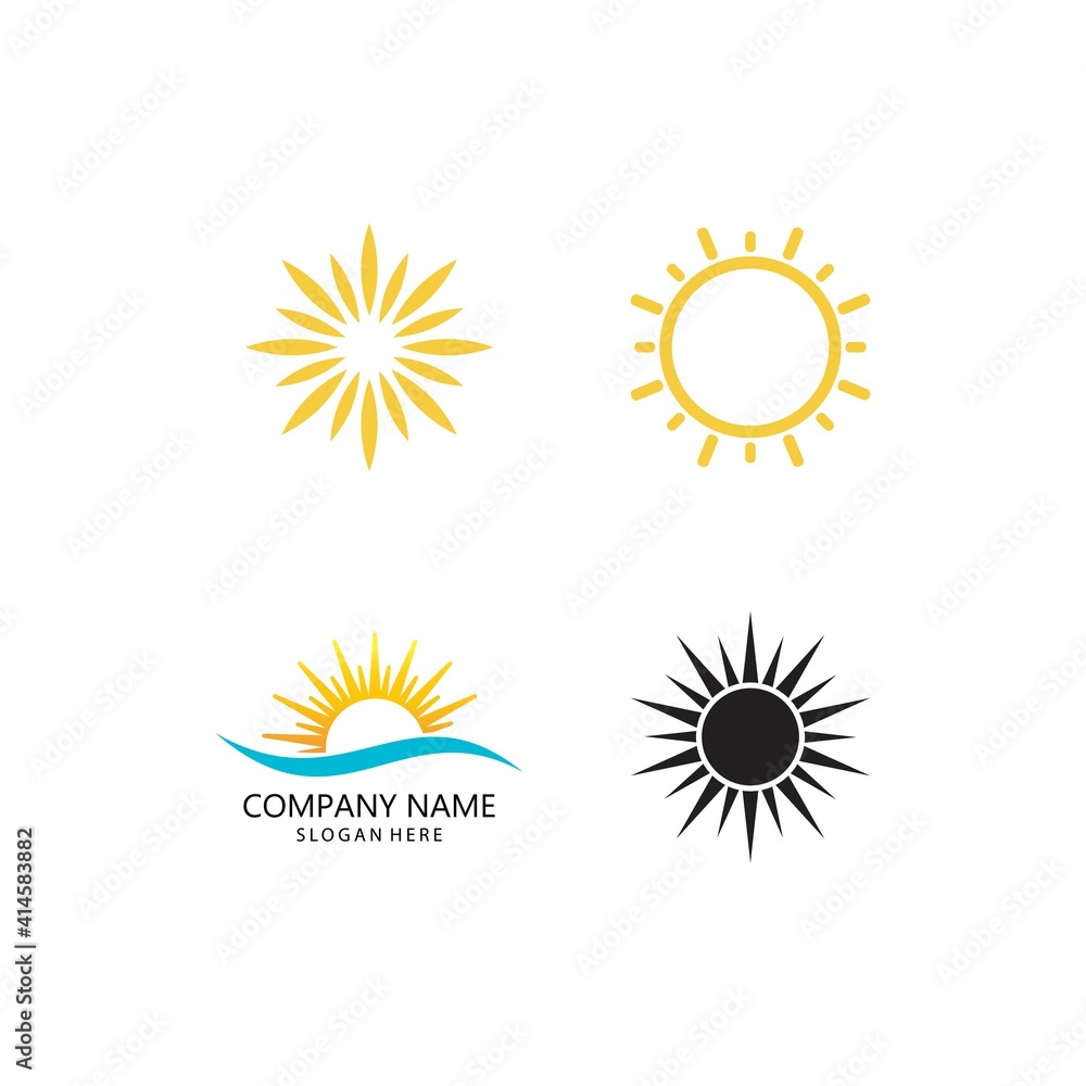 Fototapeta premium sun illustration logo