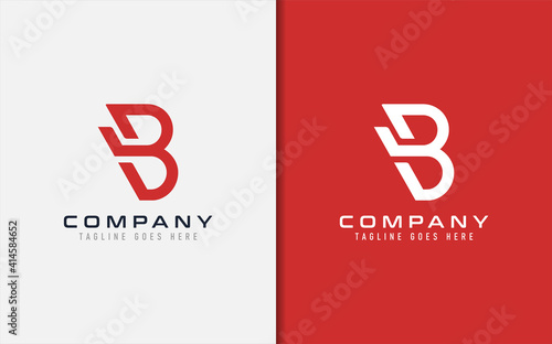 Modern Initial Letter B Logo Design. Creative Monogram Logo Illustration.