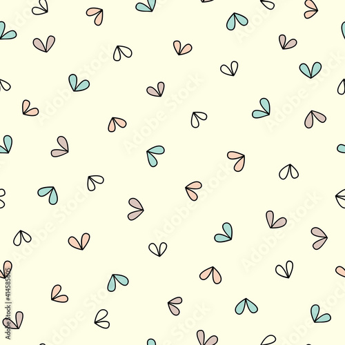 Cream and Pastel Butterfly Theme Seamless Pattern. Beautiful pastel butterflies, perfect for fabric, wrapping paper, wall paper, scrap-books, home decor, quilting, gifts, apparel and projects.