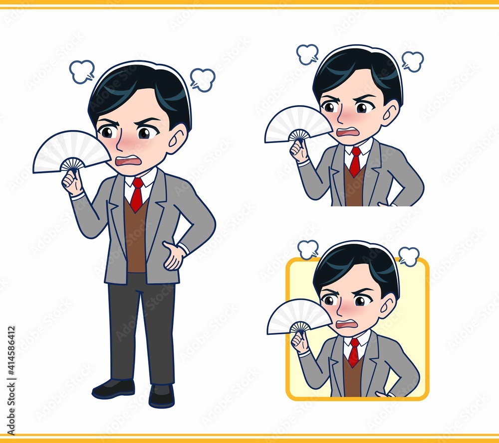 Male teacher in a gray jacket Male teacher in a gray jacket