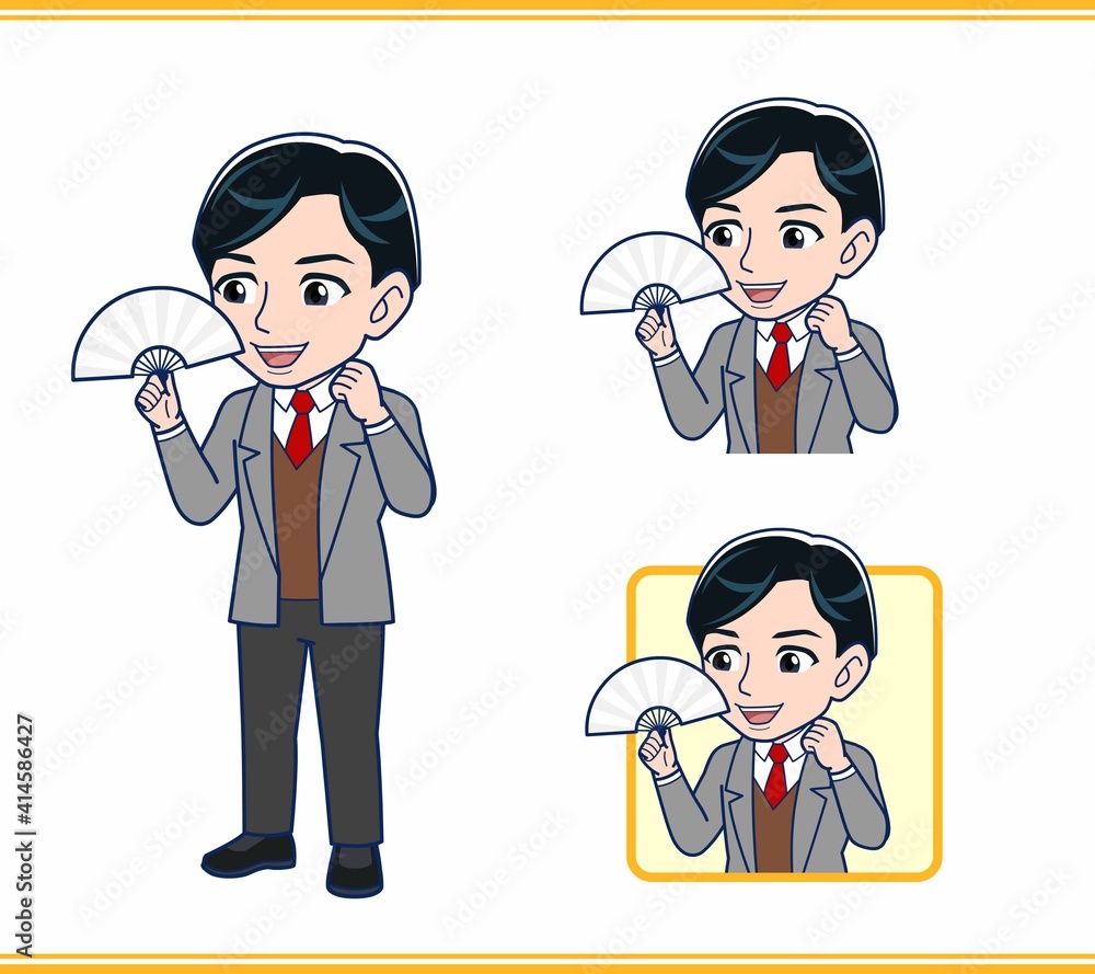 Male teacher in a gray jacket Male teacher in a gray jacket