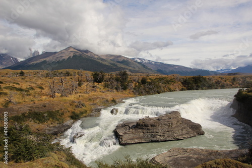 Rapids, Torres del Paine NP, Patagonia, Chile.