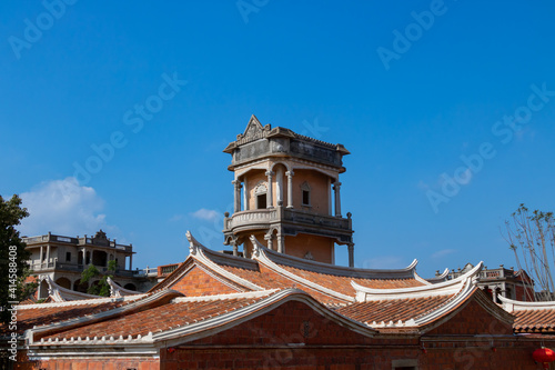 Ancient overseas Chinese residential buildings in Quanzhou, China.