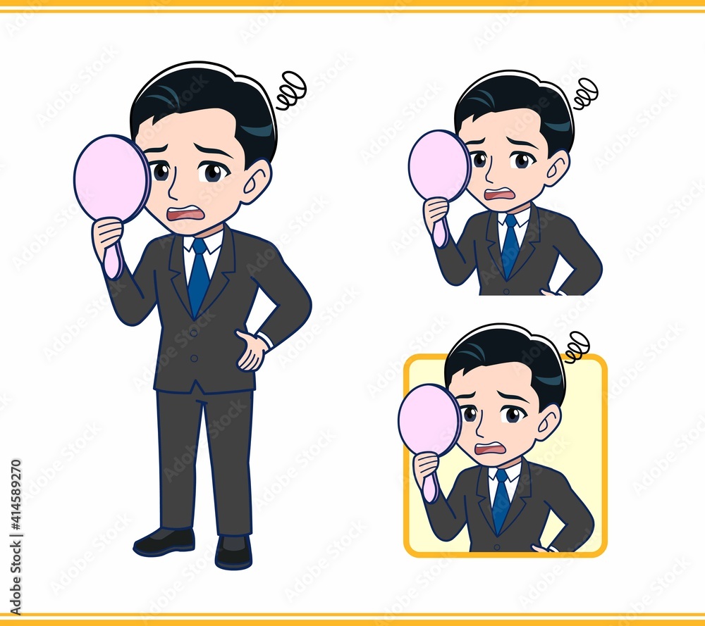 Young office worker man in a black suit Young office worker man in a black suit