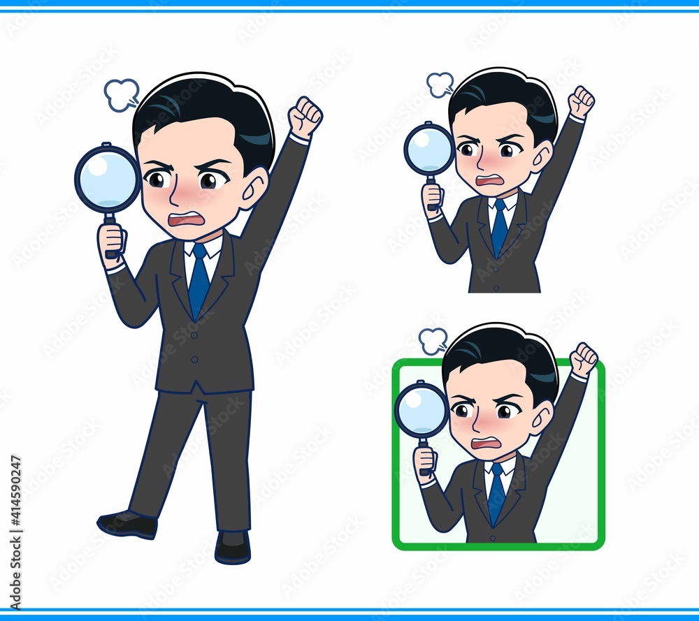 Young office worker man in a black suit Young office worker man in a black suit