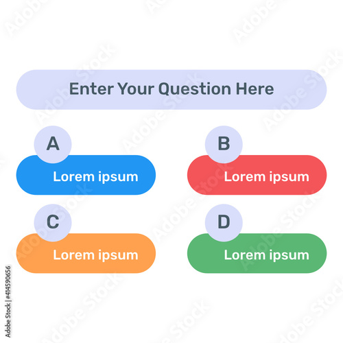 
Download this premium vector of multiple choice question
