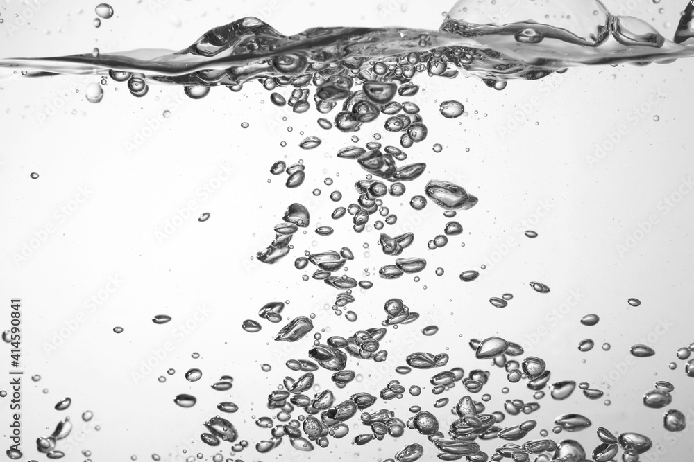 Full frame of clear water bubbles Full frame of clear water bubbles
