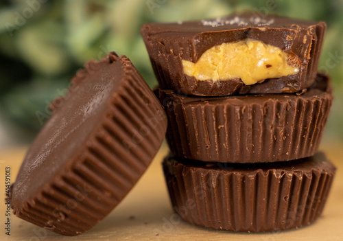 Stack of peanut butter cups