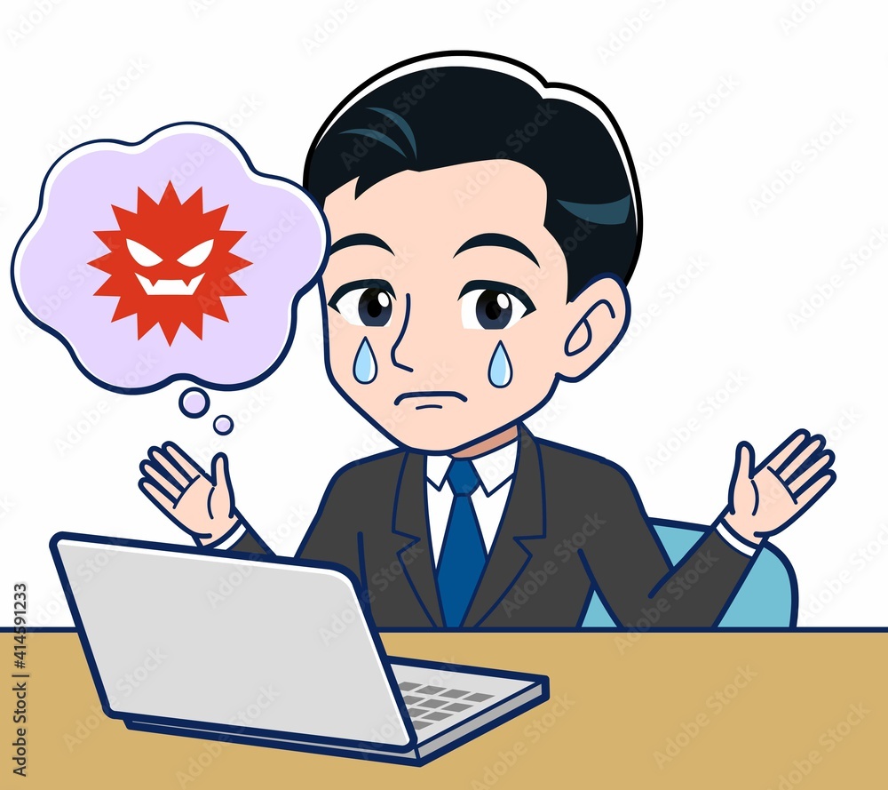 Young office worker man in a black suit Young office worker man in a black suit