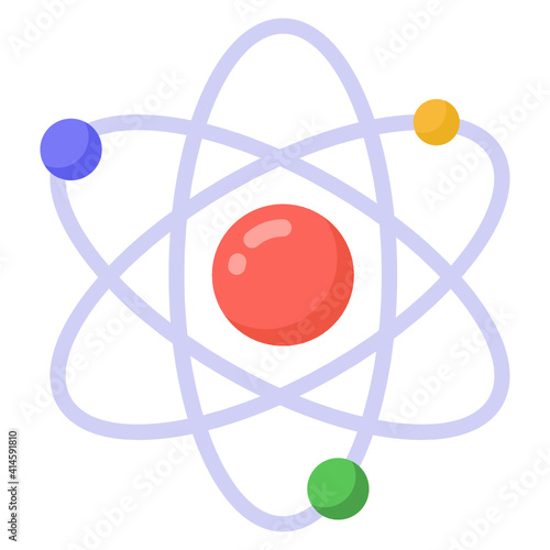 
An icon of science in flat design
