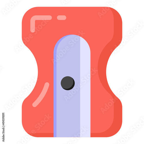 
Pencil sharpener icon, vector design of pencil grinder
