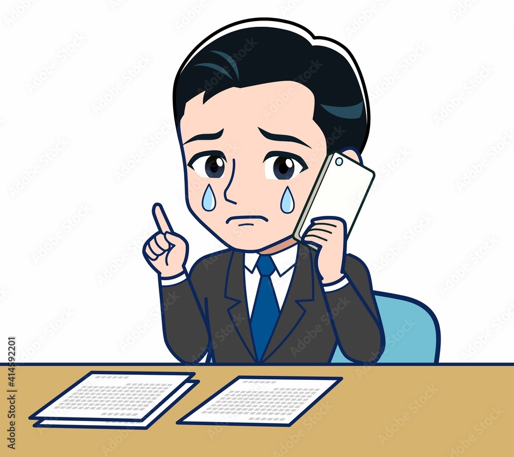 Young office worker man in a black suit Young office worker man in a black suit