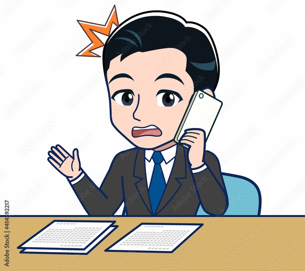 Young office worker man in a black suit Young office worker man in a black suit