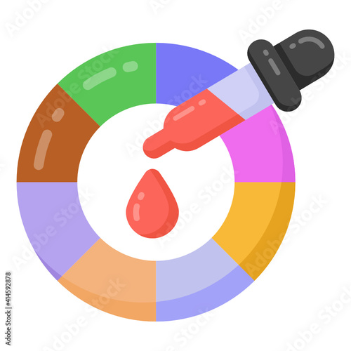 
Color picker flat icon

