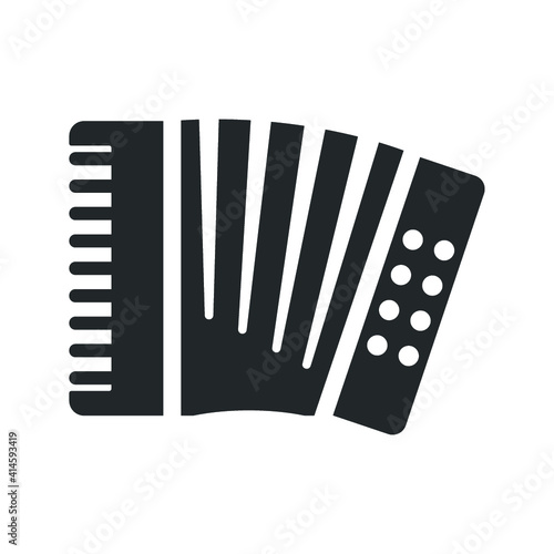 Accordion musical instrument icon