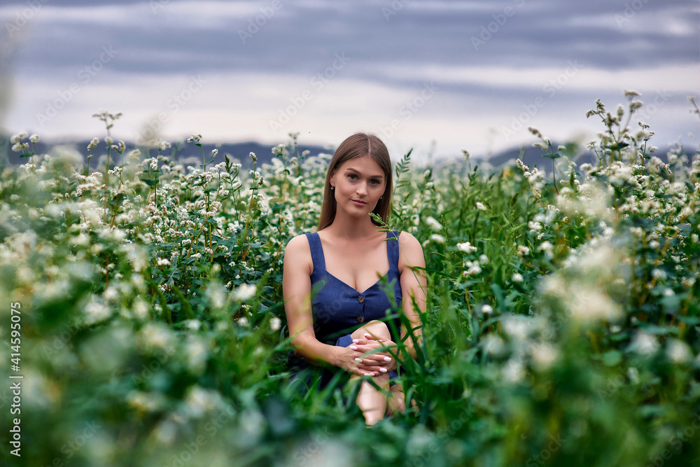 woman in the field woman in the field