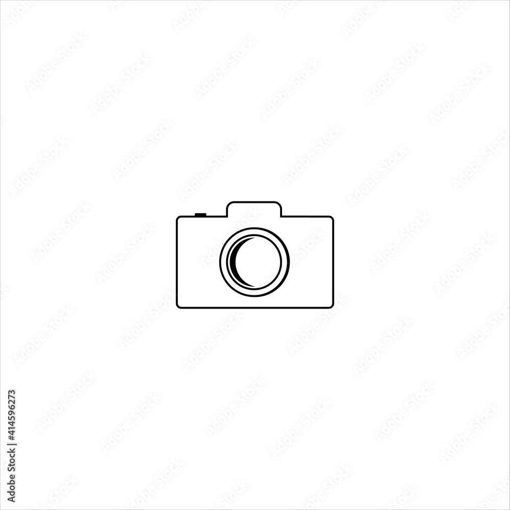 camera line art vector logo