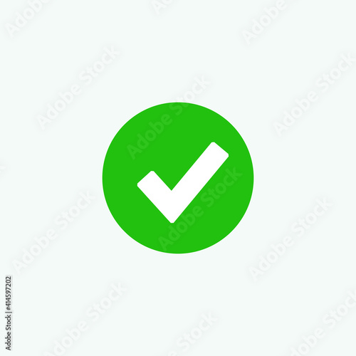Free Download Check mark green line icons. Vector illustration. - Vector - GFXLoad