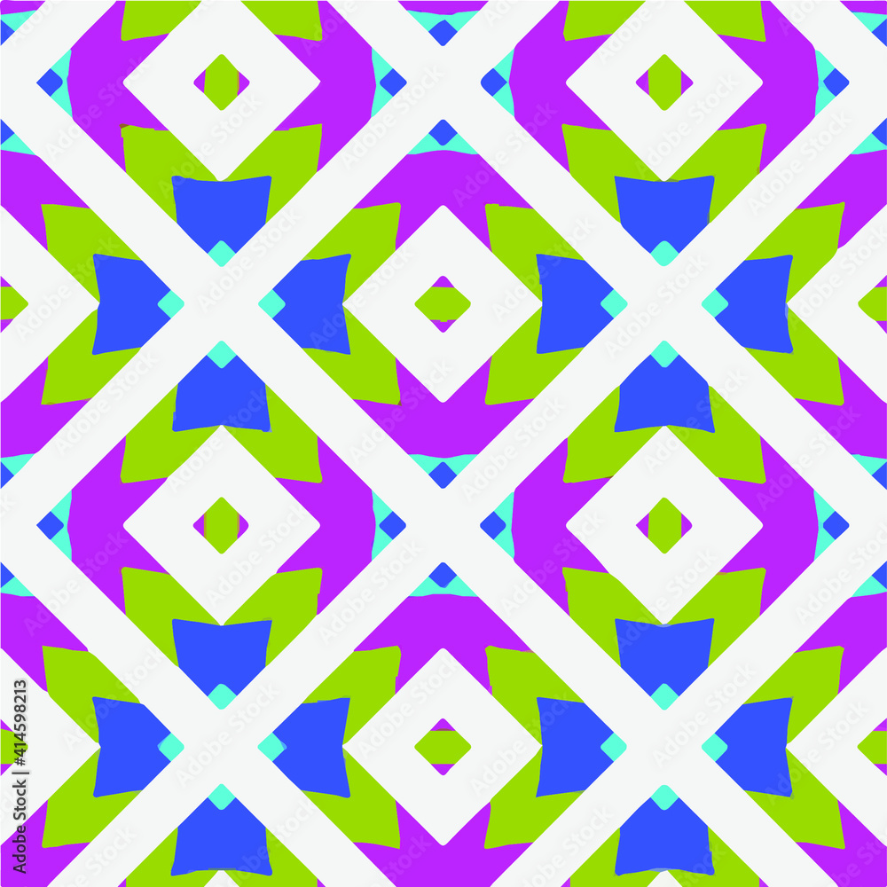 Seamless pattern with multicolored shapes. Seamless pattern with multicolored shapes.