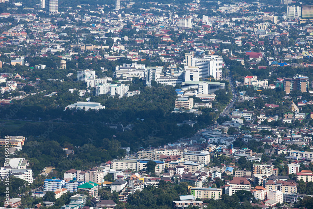 view of the city , Chiang mai , Thailand