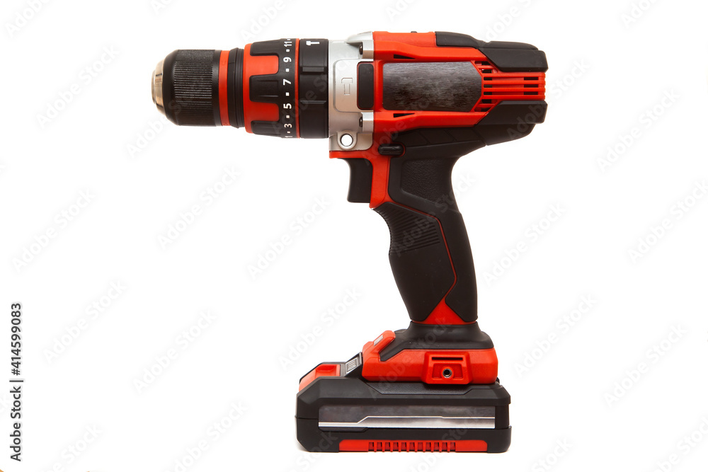 Electric drill on white background Electric drill on white background