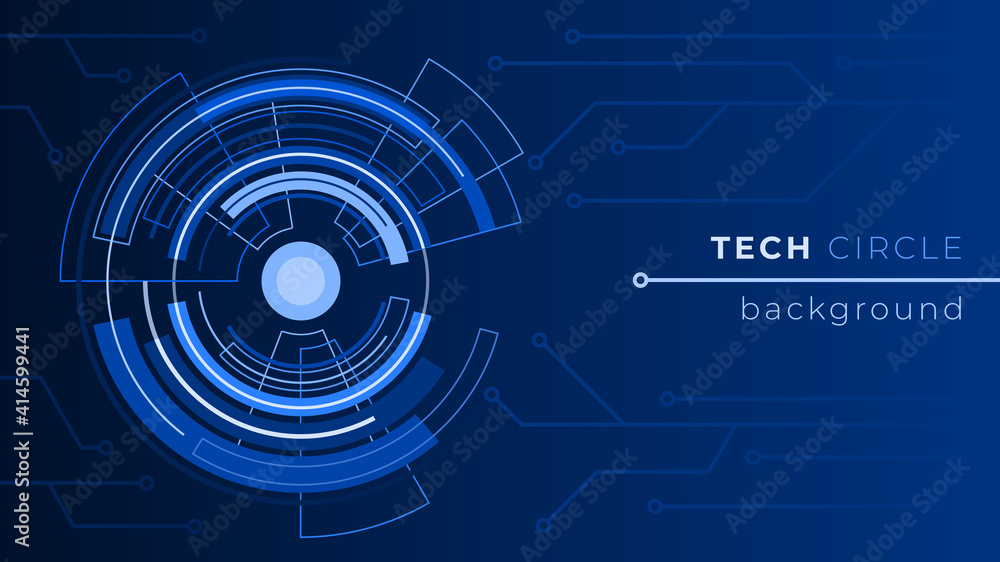 Tech Circle Background Design Concept