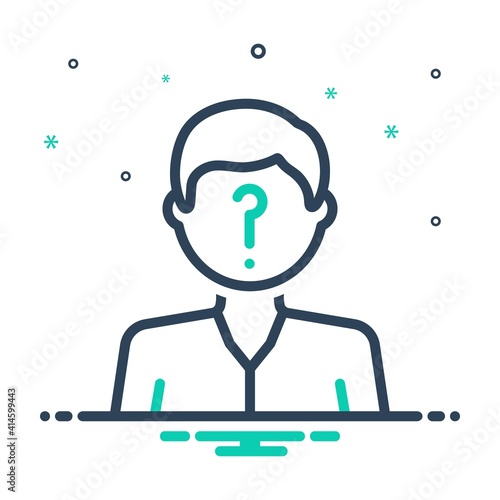 Mix icon for suspected
