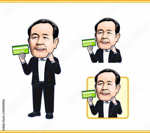 年配のサラリーマンの男性