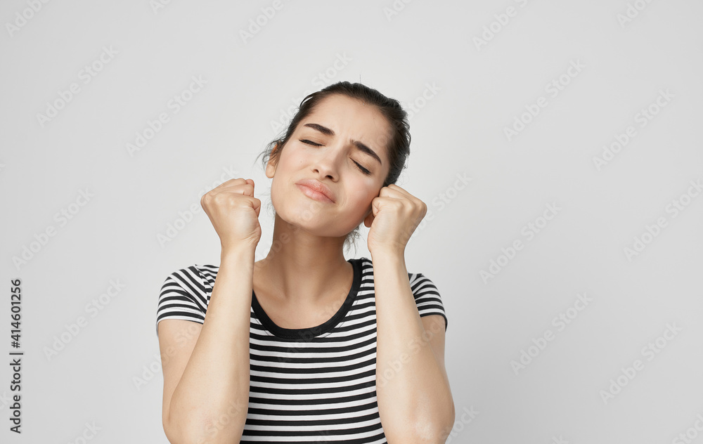 woman holding face health problems teeth pain medicine woman holding face health problems teeth pain medicine