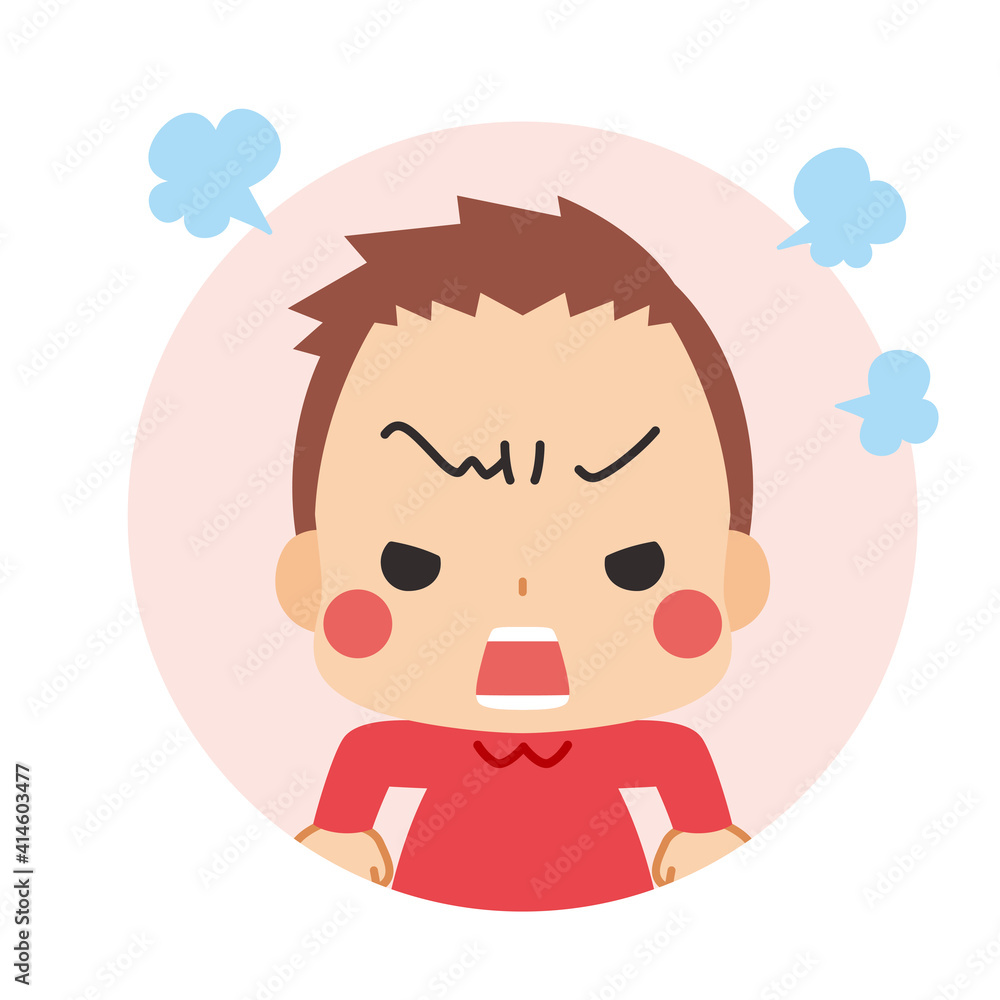 不満が爆発してプンプン怒っている可愛い小さな男の子のアイコン 可愛い イラスト 白背景 Stock Vector Adobe Stock 不満が爆発してプンプン怒っている可愛い小さな男の子のアイコン 可愛い イラスト 白背景 Stock Vector Adobe Stock