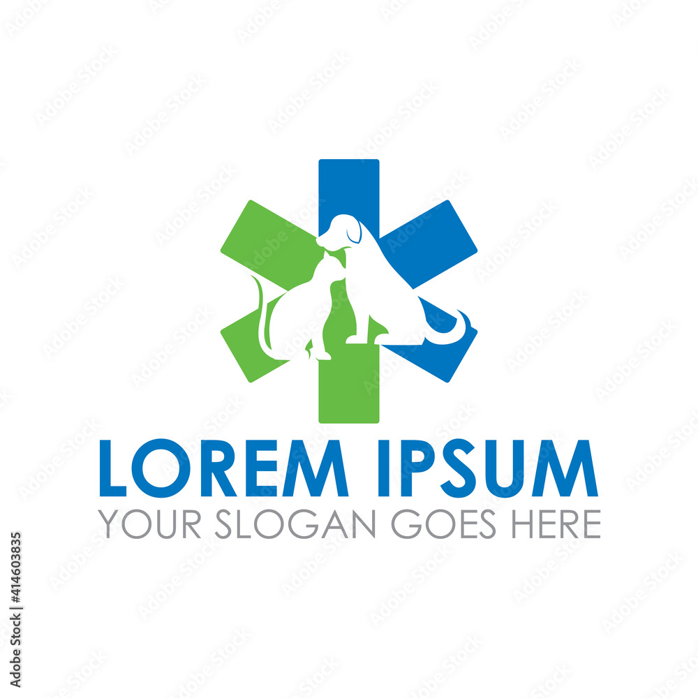 Fototapeta premium pet care vector , veterinary logo