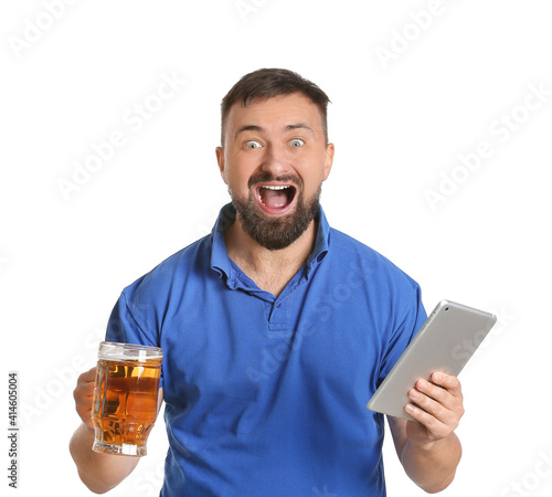 Happy man after winning of ...