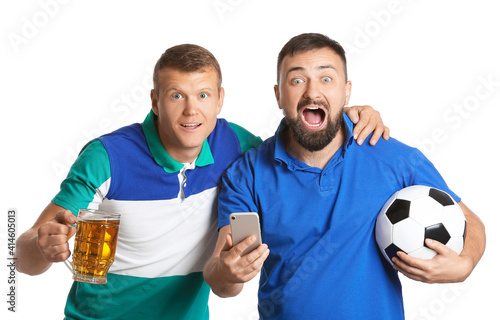 Happy men after winning of ...