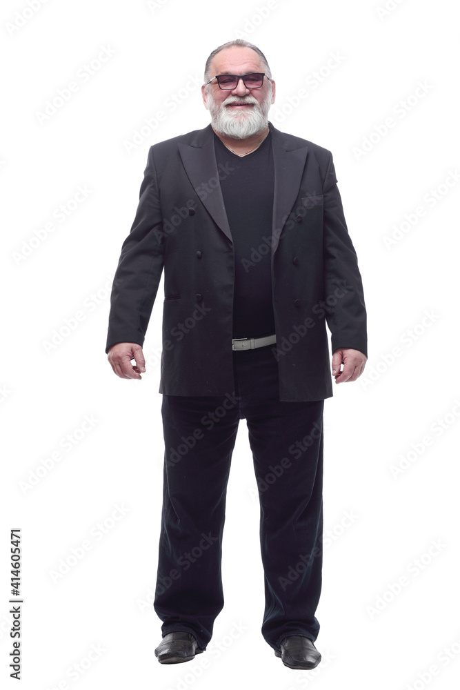 happy business man with a gift box. isolated on a white background. happy business man with a gift box. isolated on a white background.