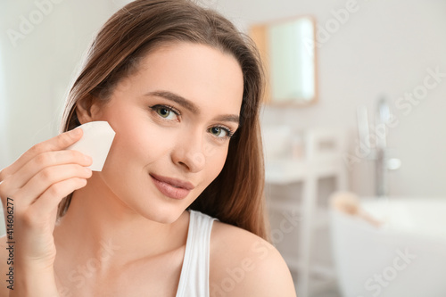 Beautiful young woman with ...