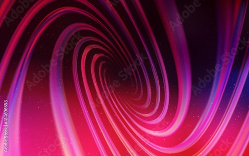 Dark Purple, Pink vector background with galaxy stars. © smaria2015