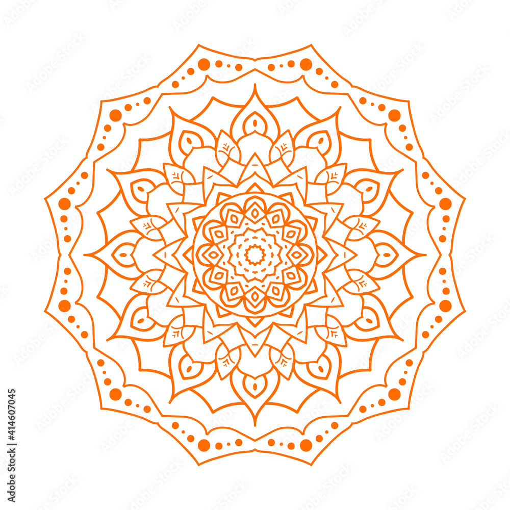 flower of  mandala, Vector floral mandala, concept meditation and relax, holiday design, religious design