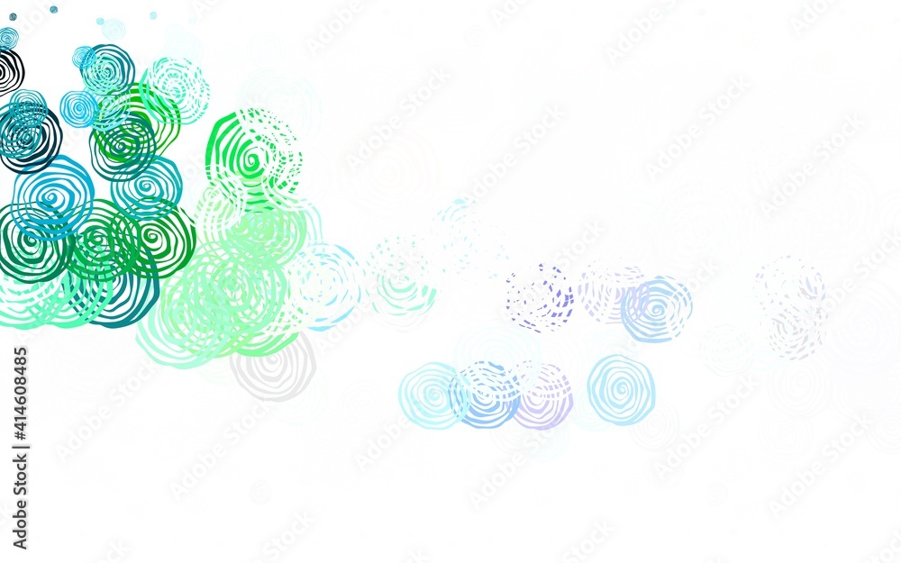 Light Gray vector doodle pattern with roses. Light Gray vector doodle pattern with roses.