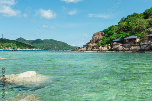 tropical island in the sea