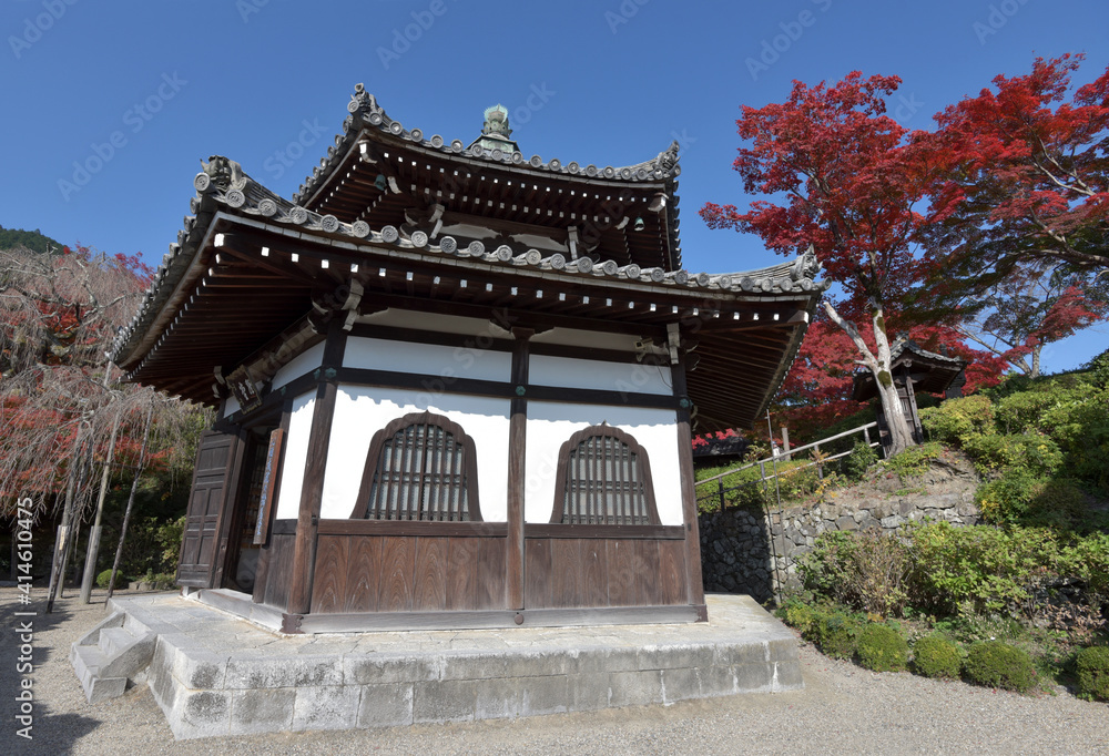 紅葉の善峯寺　経堂　京都市