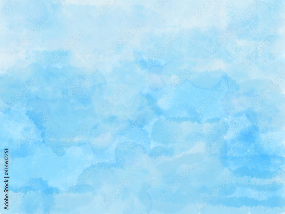 水面のような水彩画イメージ 背景 パステルカラー 涼しげなやわらかい印象 水色 薄い青色 Stock Illustration Adobe Stock