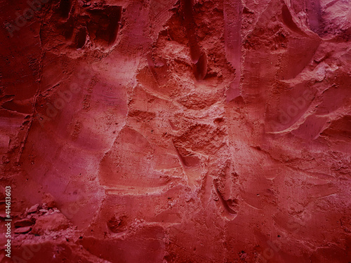 Red sandstone textured background, closeup	
