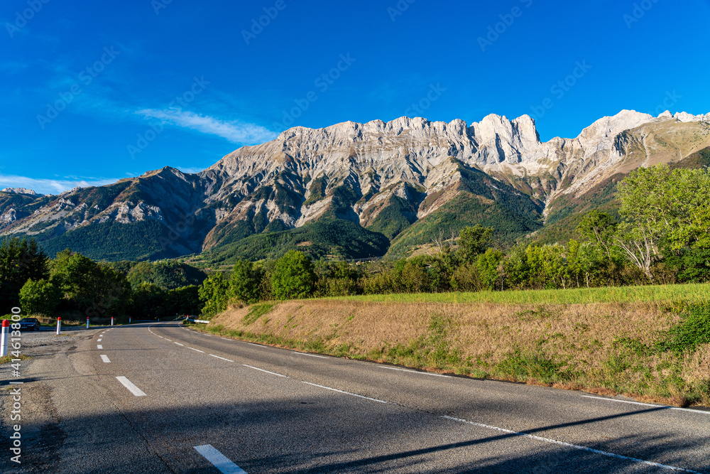 Landscape at Saint Baudille et Pipet, Trieves in Vercors, French Alps, France